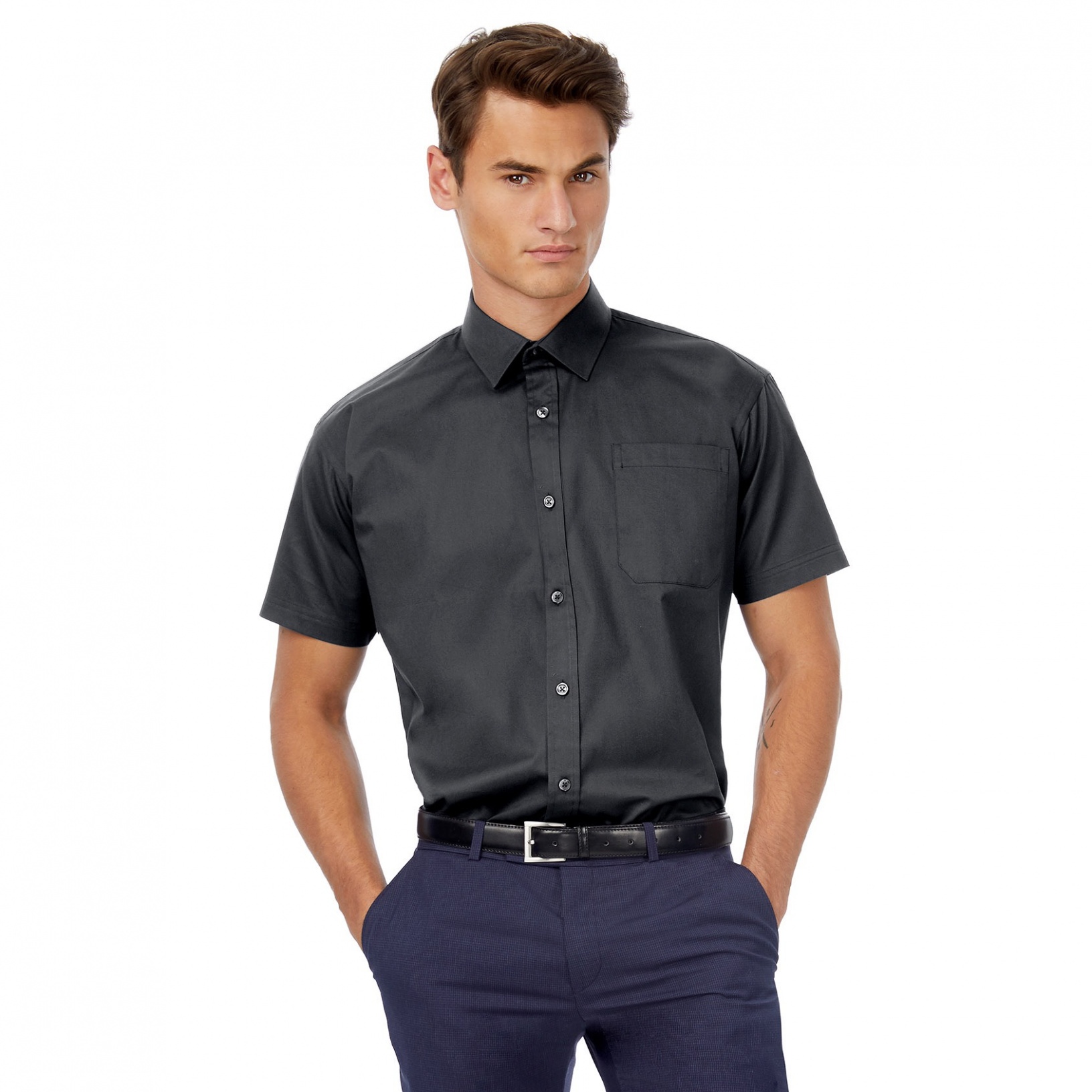 Men´s Twill Shirt Sharp Short Sleeve BCSMT82