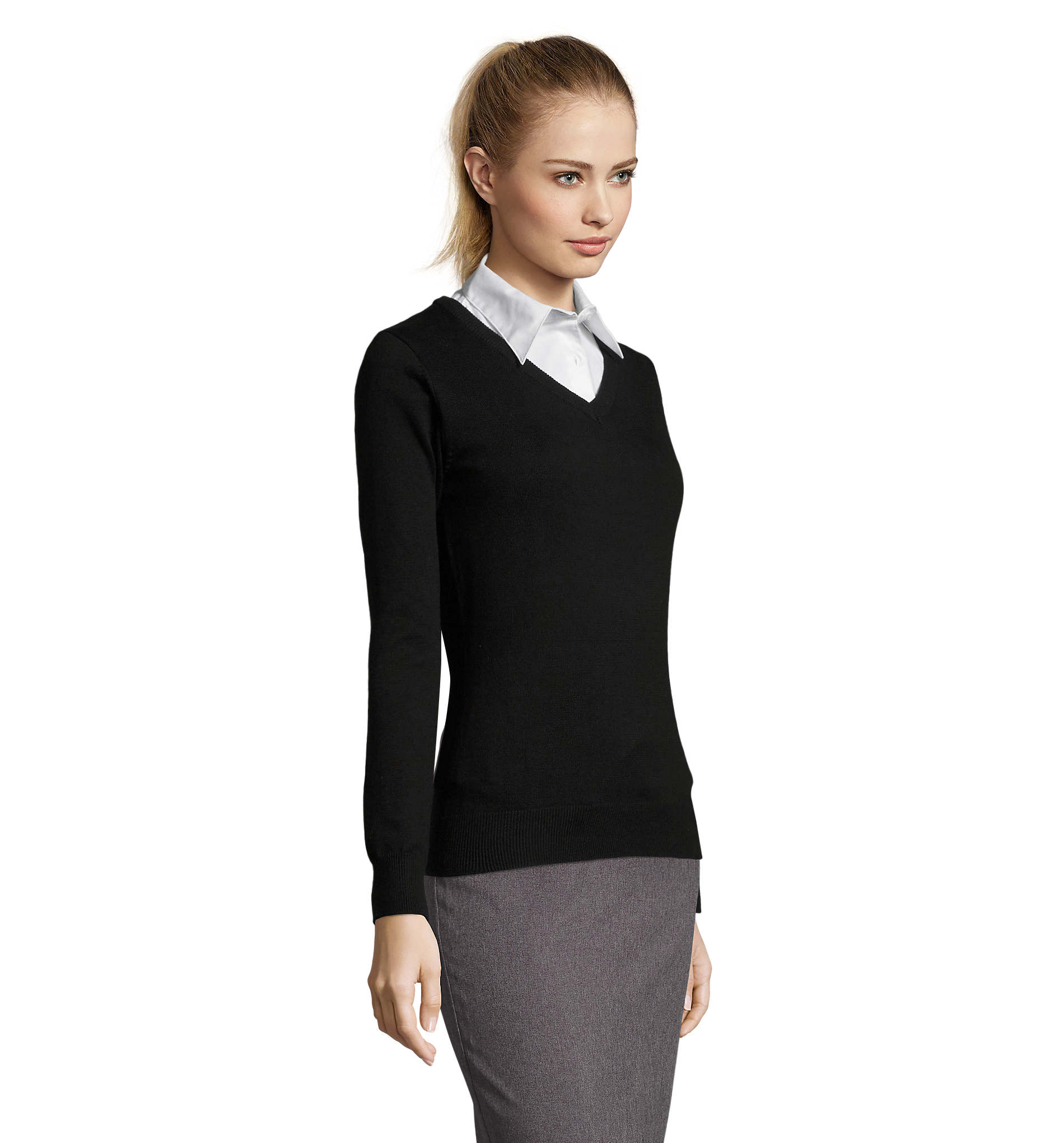 Women´s V-Neck Sweater Galaxy L411